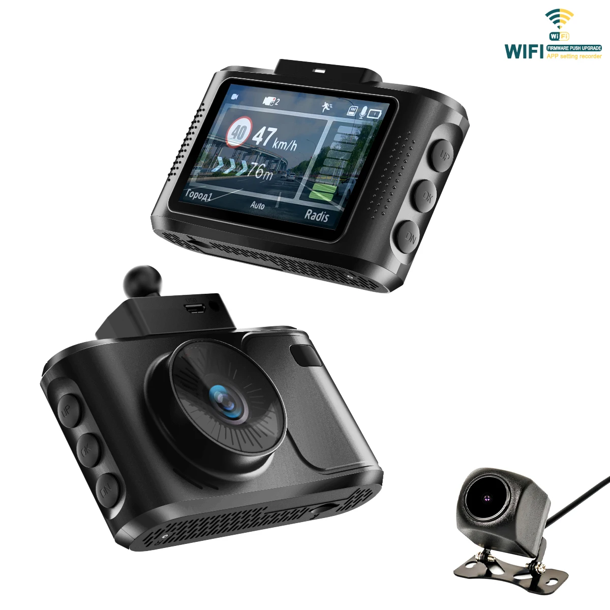 Car radar camera Russia Database Speedcam 3 in 1 Car DVR Camera Radar Detector