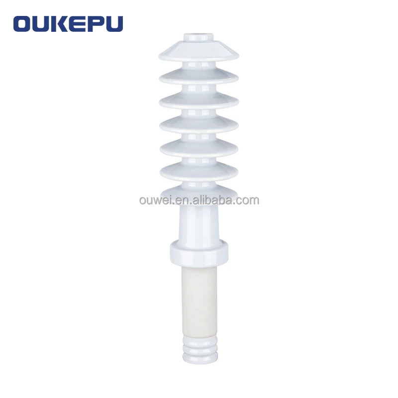 ABNT 36.2KV white color transformer porcelain bushing  manufacturer