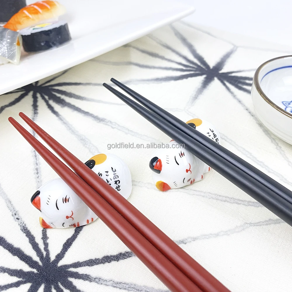 Japanese Lucky cat Ceramic Dish with chopsticks Porcelain Vinegar Plate Small Soy Sauce Dish  Diner Ware