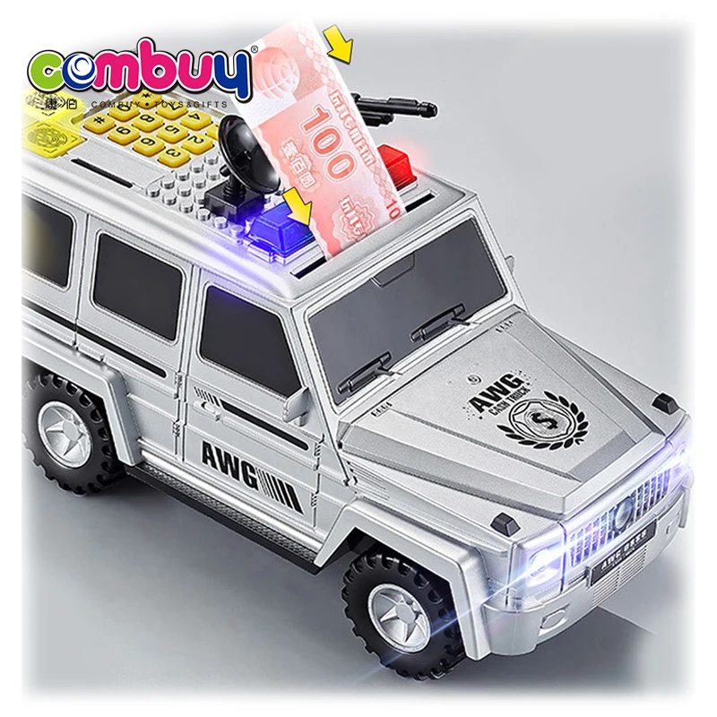 Fingerprint password automatic saving money box kids piggy bank armored car toy
