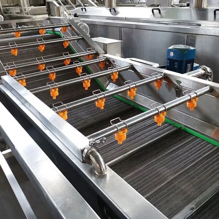 Broad Bean Washing Blanching Processing Line Industrial Air Bubble Cleaning Machine