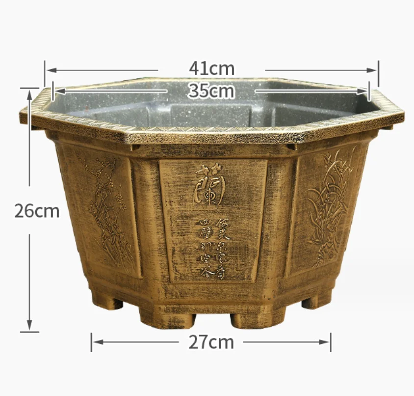 Big Flower Pot Tree Planting Container Jar Cheap Super Durable Plastic Recycled Plastic 10 Inch Plastic Plant Pots Morden Simple