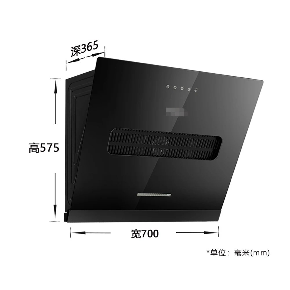 Side suction large suction kitchen chimney popular range hood 22m3+self-cleaning+intelligent body feeling