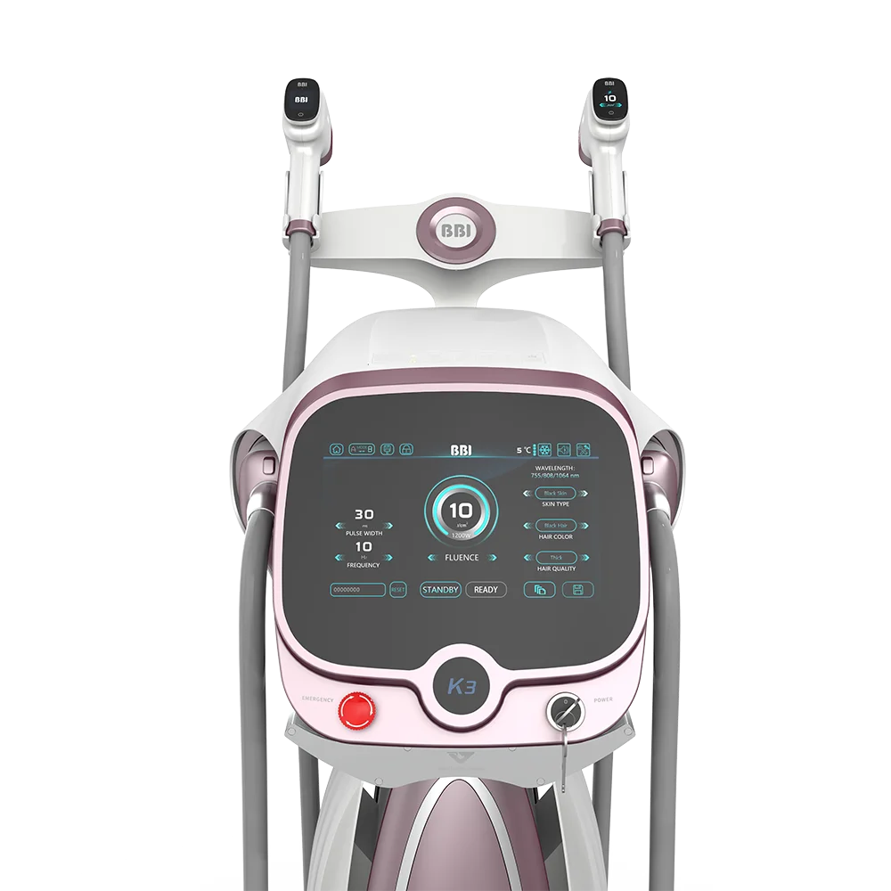 BBI Elegant Shaped New Design 755 808 1064 Diode Laser Hair Removal Ipl 2023 Machine For Sale