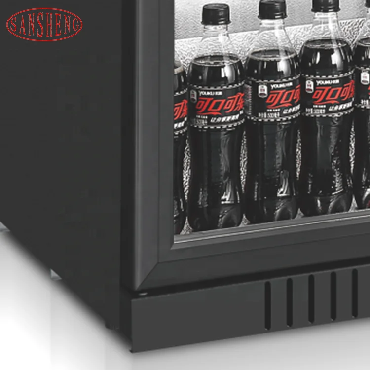 Commercial Three Glass Door Display Hotel Refrigerator Bar Wine And Beverage Cooler Refrigerator