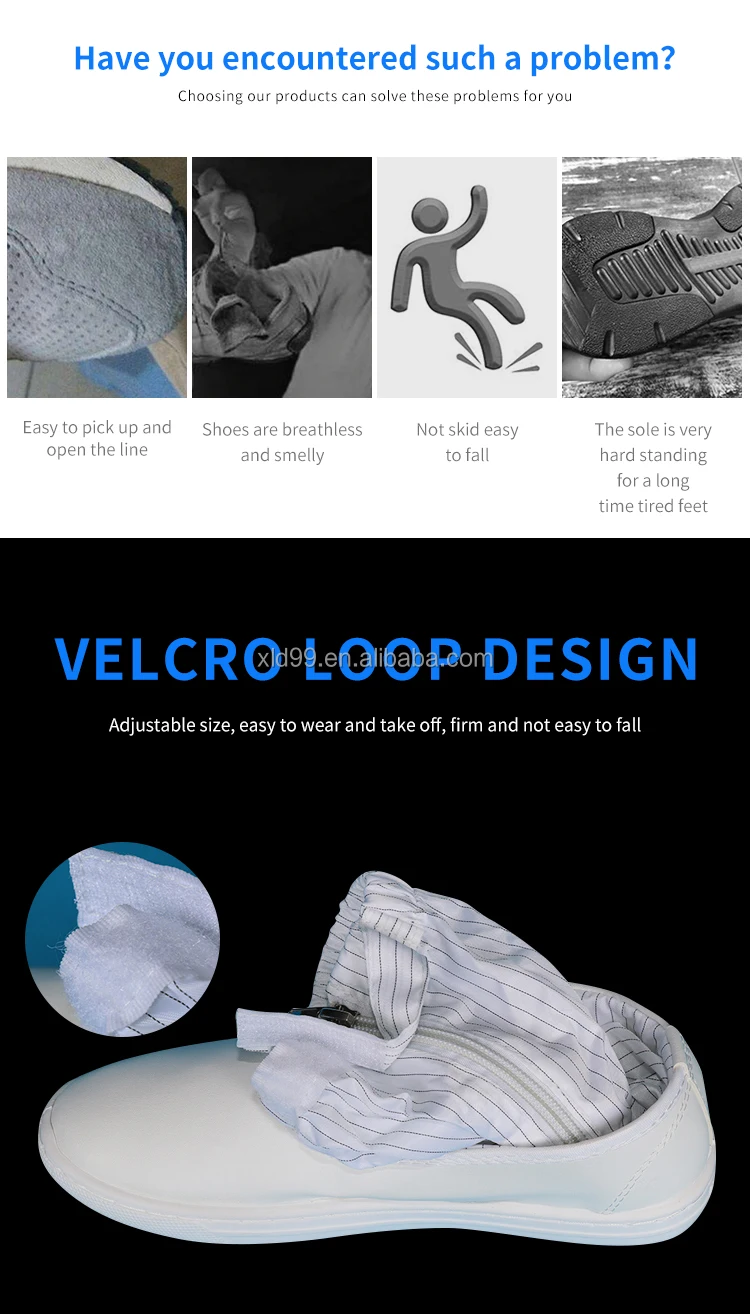 Good Quality ESD Safety Cleanroom Shoes Anti Static Shoes esd long work pvc pu autoclavable boots