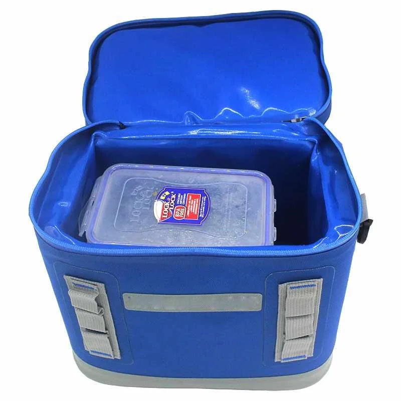 cheap price cooler bag with logo Blue dry cooler lunch bag