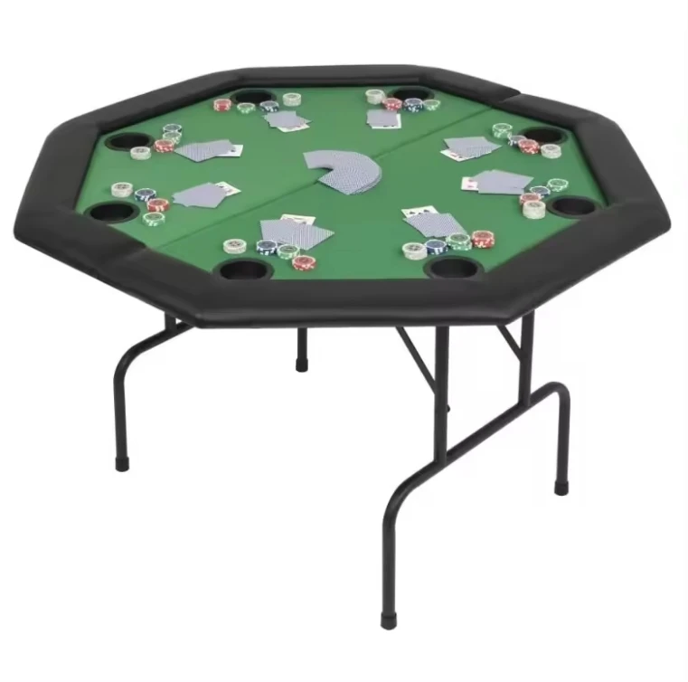 2 Fold Octagonal poker table entertainment table manufacturers direct poker table custom