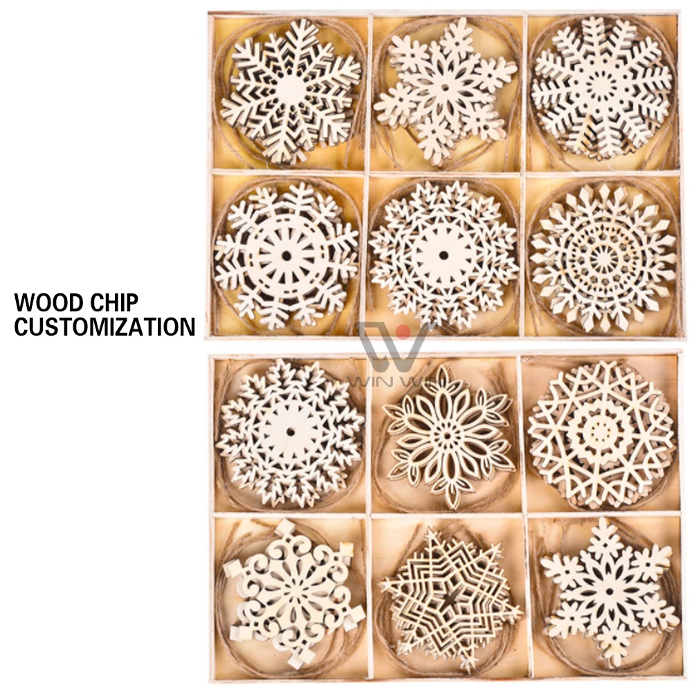 Home Decoration Unfinished Crafts DIY Wooden Holiday Pendantsholiday Wedding Party Gifts Custom Europe Wood Irregular Logo