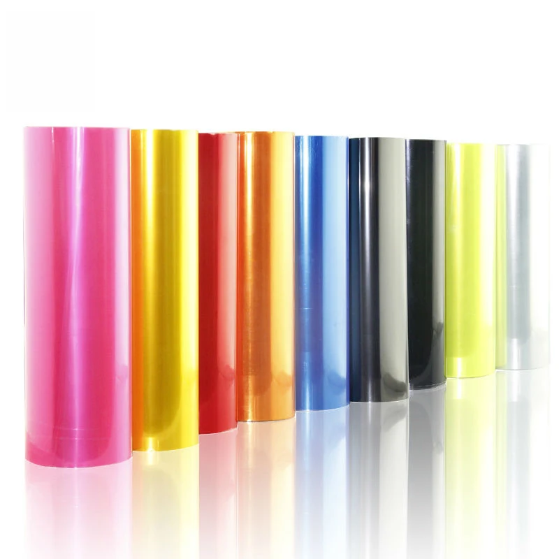 High Quality Transparent 0.3*10M Self Adhesive Auto headlight Film Wholesale PVC Polyester Sticker Vinyl Wrap Lamp Film