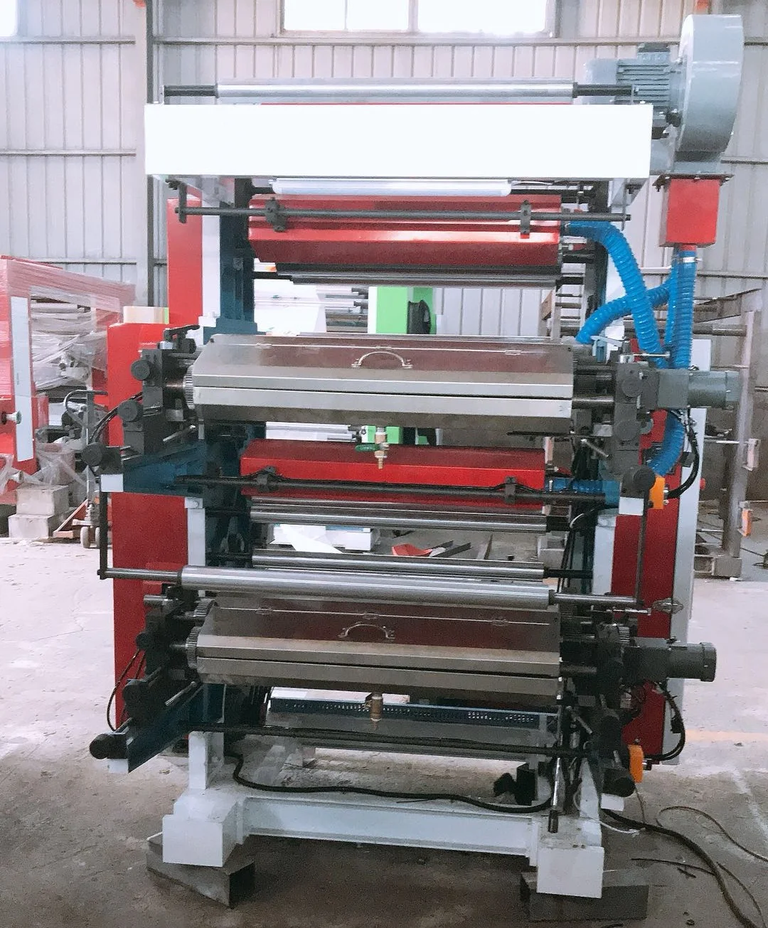 Automatic 2 Color Flexographic Printing Machine Printer for Polypropylene Plastic Bag