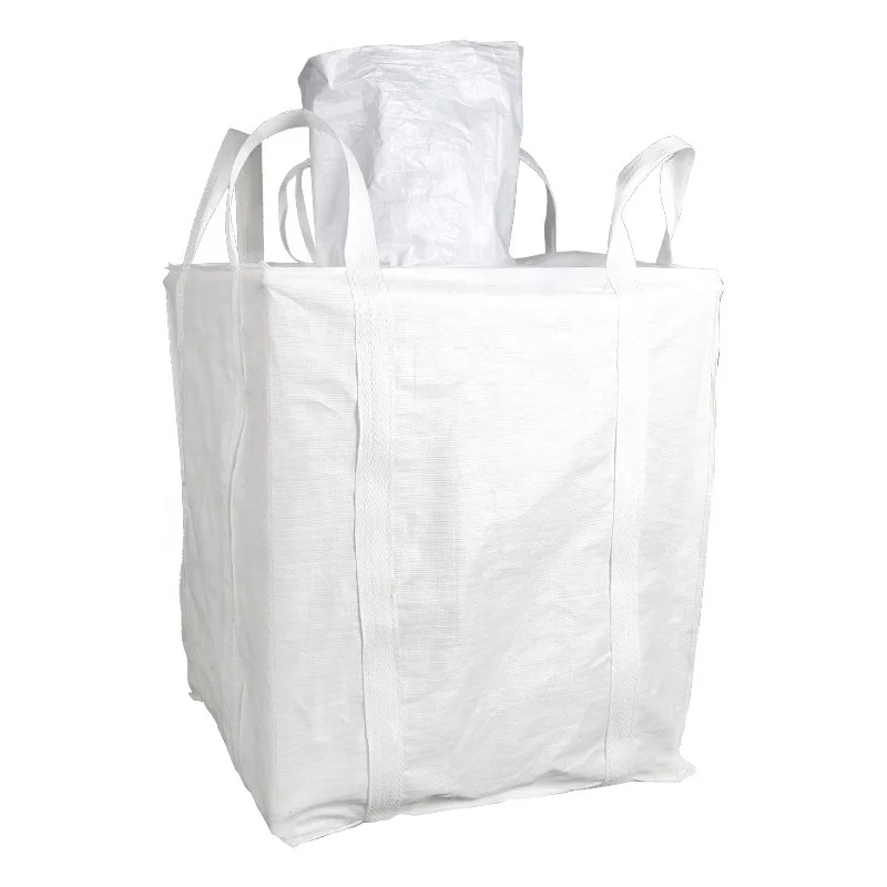Factory Direct Sale White Polypropylene Plastic Woven Jumbo Bag For Sale Industry Use Jumbo Large Bulk New Material Fibc Bag