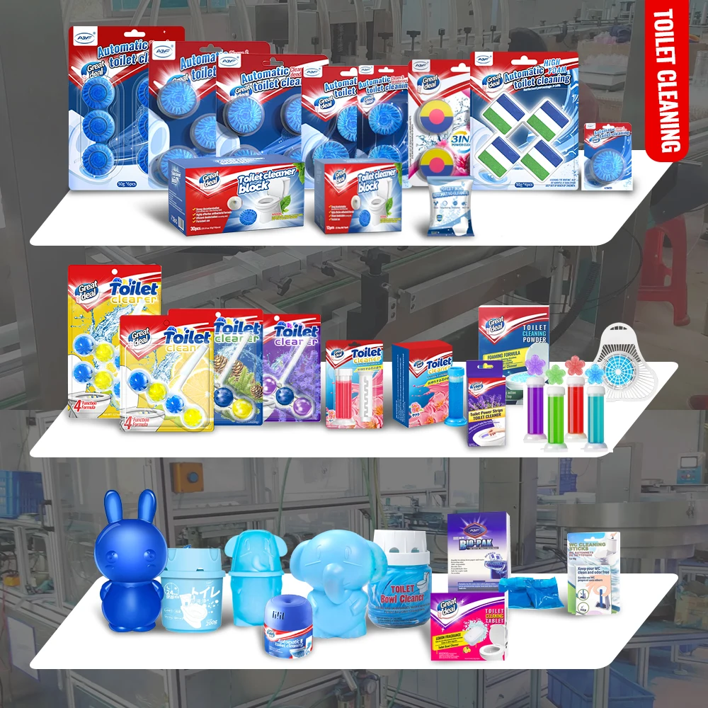 2PK 300 Flushes Cleaning Automatially Toilet Bathroom Cleaner Block 600 Flushes Toilet Rim Block