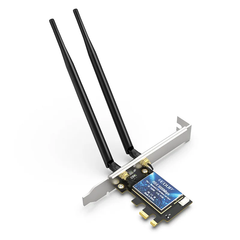 3000Mbps usb wifi card 802.11ax blue-tooth5.1 dual band PCI-E wireless card WiFi 6 Network Card AX200NGW Chipset