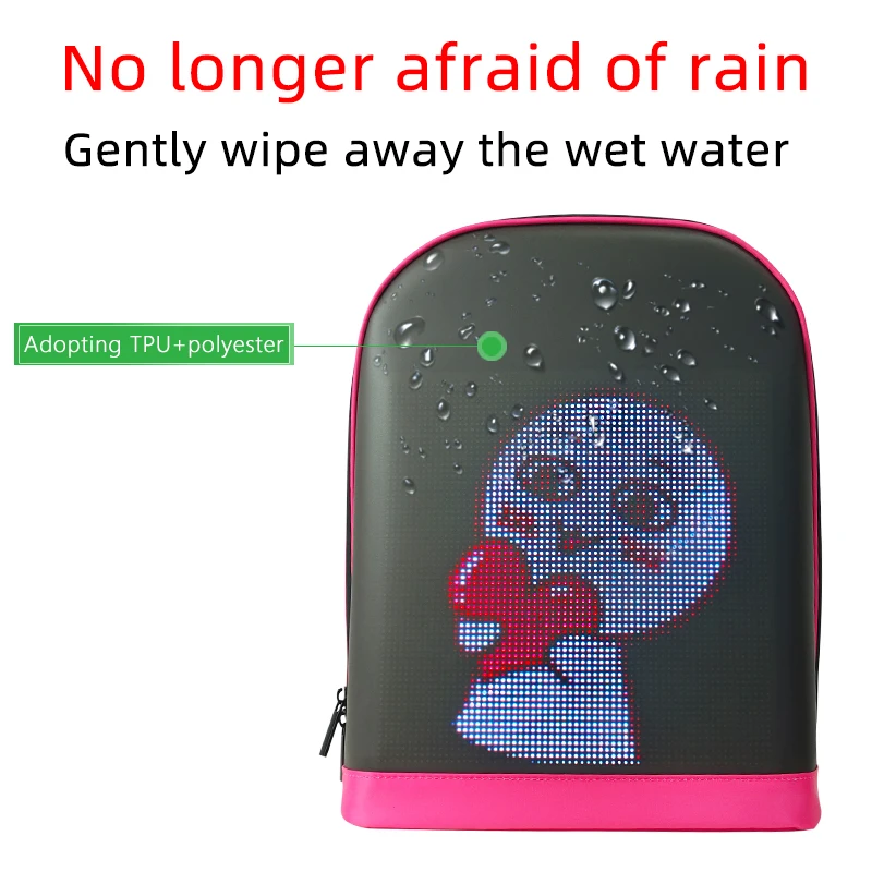 High Quality Water Resistant LED Backpack for Smartphone Connection Low Price Perfect for Cycling