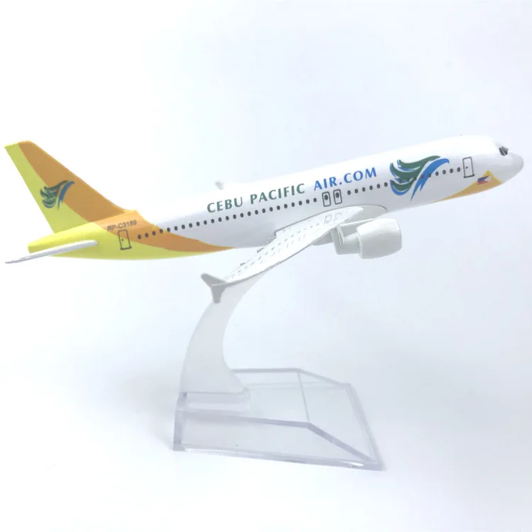 16 см Air Philippines CEBU PACIFIC A320 Airbus 320 авиалиний Airways модель самолета из сплава металлическая