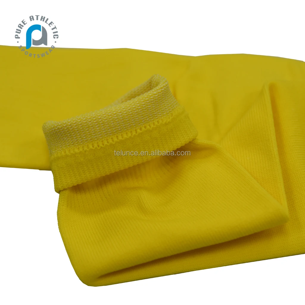 PURE  Custom Scrunch Football Socks Extra Long Padded Knee High Socks Youth Adult Non Slip Athletic Badminton Socks Custom Logo