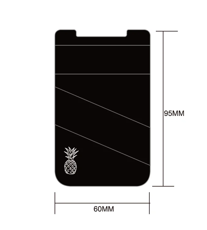 Firmly Adhesive Stick Back Cover Lycra Rfid Card Holder Phone Pocket Pouch Wallet Compatible With All Smartphones