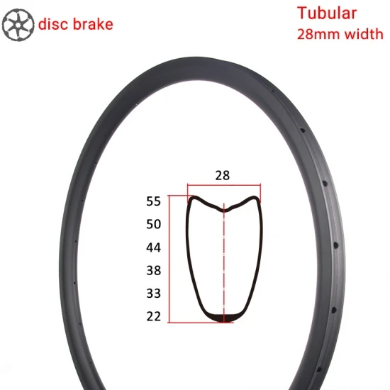 28mm Width 700C Wide U Shape Carbon Road Rim Tubular With Disc Brake Ceramic Bearing Road Bike Disc Brake Wheelset