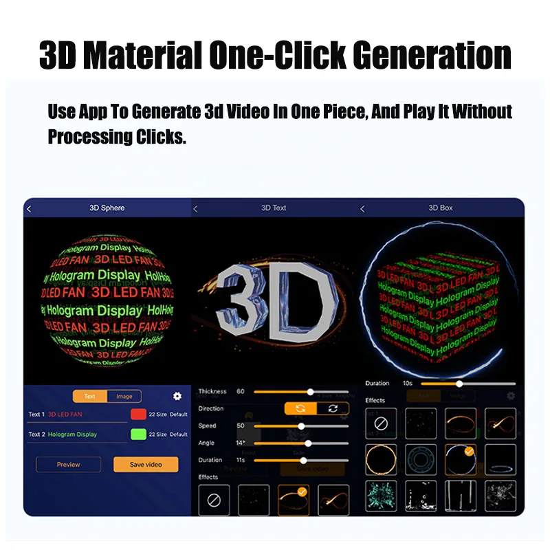 1600*960dpi 72cm Indoor Advertising Hologram 3d Holographic Naked Eyes 3d Led Fan With Wifi App Control