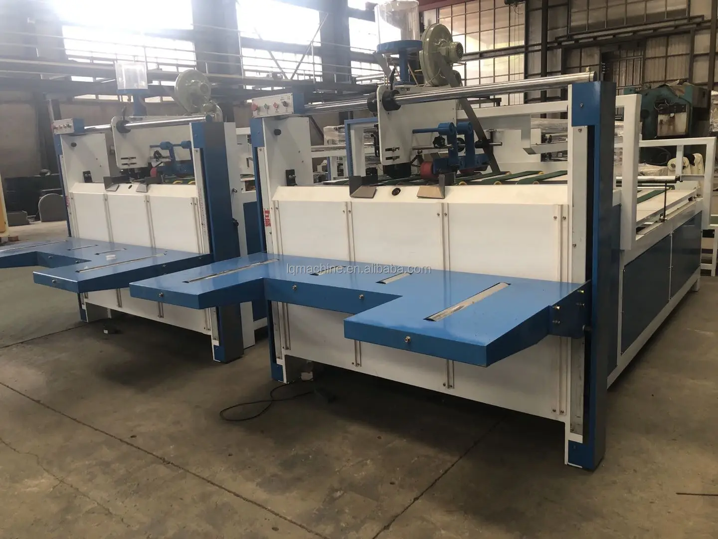 Wholesale  semi auto corrugated cardboard carton box folder gluer machine