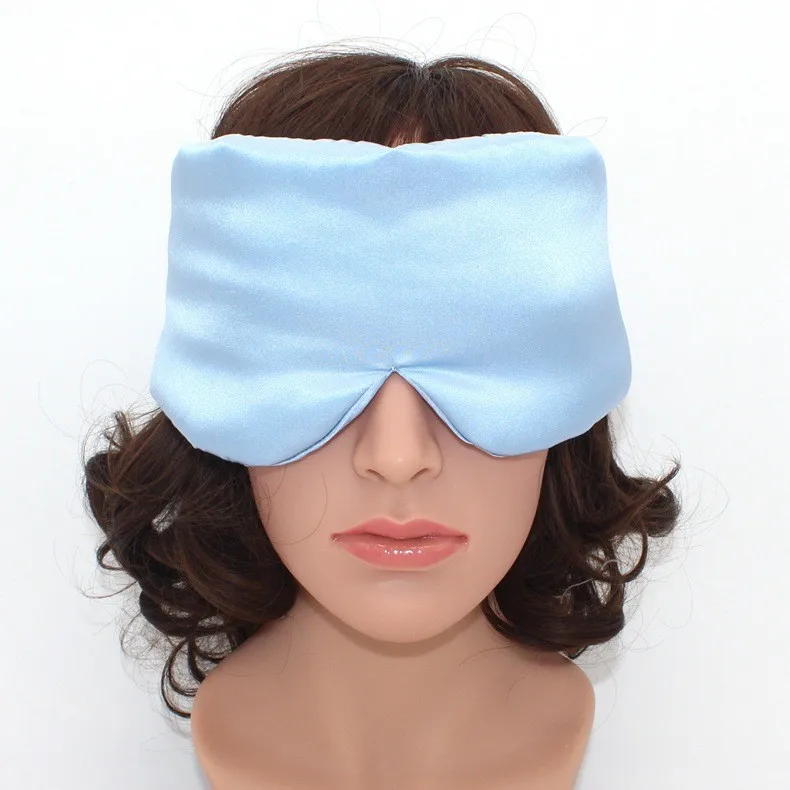 Hot Selling 100% Pure Silk Eyemask Custom Logo Mulberry Silk Eye Mask With Sleeping