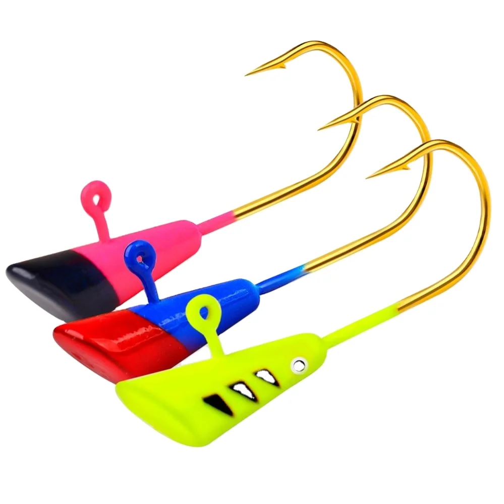 Topline Jigging Head Hook 0.8g 1.8g 2.9g Fishing Jig Hook Saltwater Minnow Shad Jigs Lure Head Worm Bait Hook