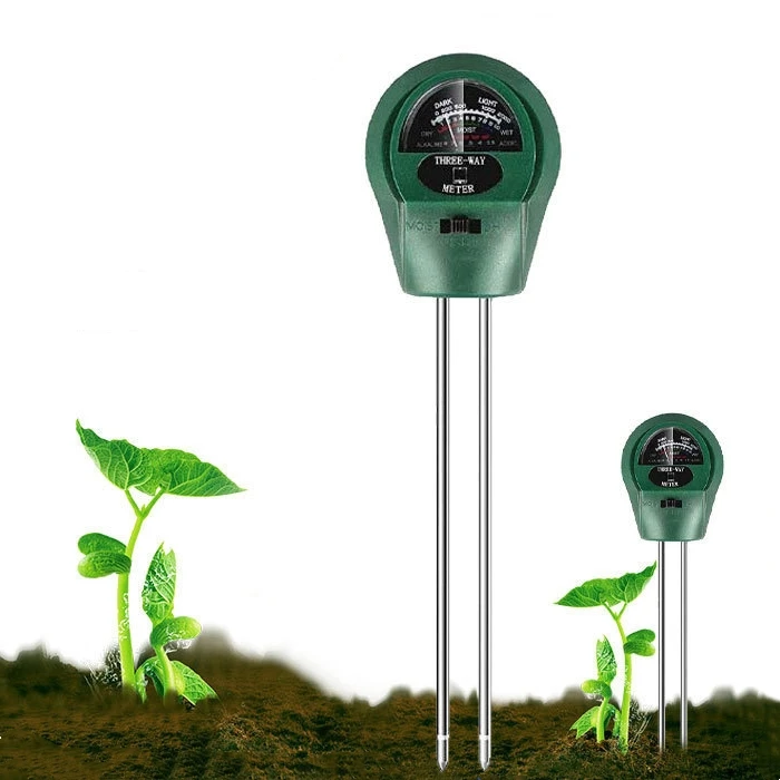 New Design Portable 3-in-1 Garden Soil Moisture Ph Meter Light Sensor Tester For Home Use Garden Soil Tester