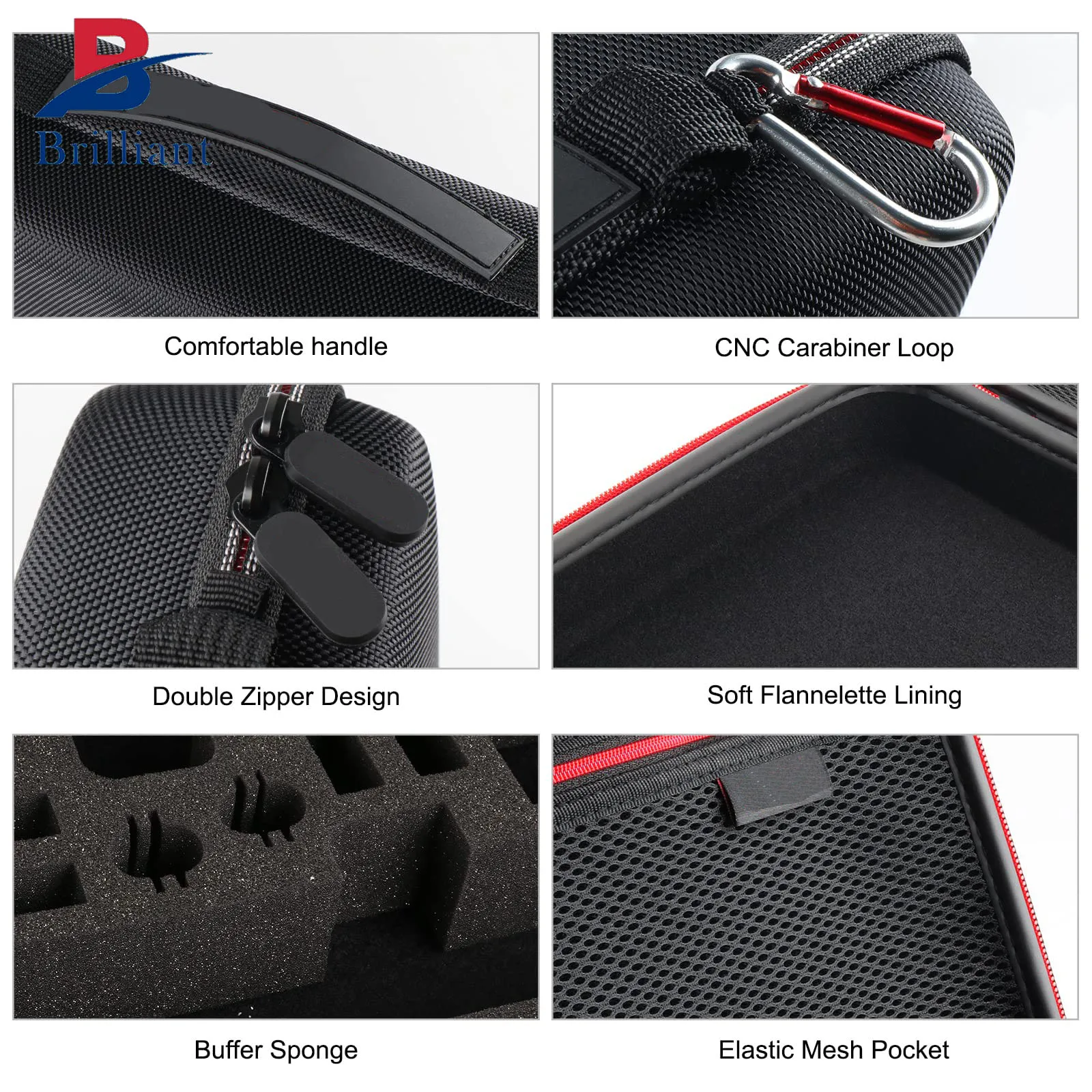 Brilliant Custom Camera Protective Eva Case Waterproof Large Carrying Case for GoPro Hero 12/11/10/9 and DJI Osmo Action Camera