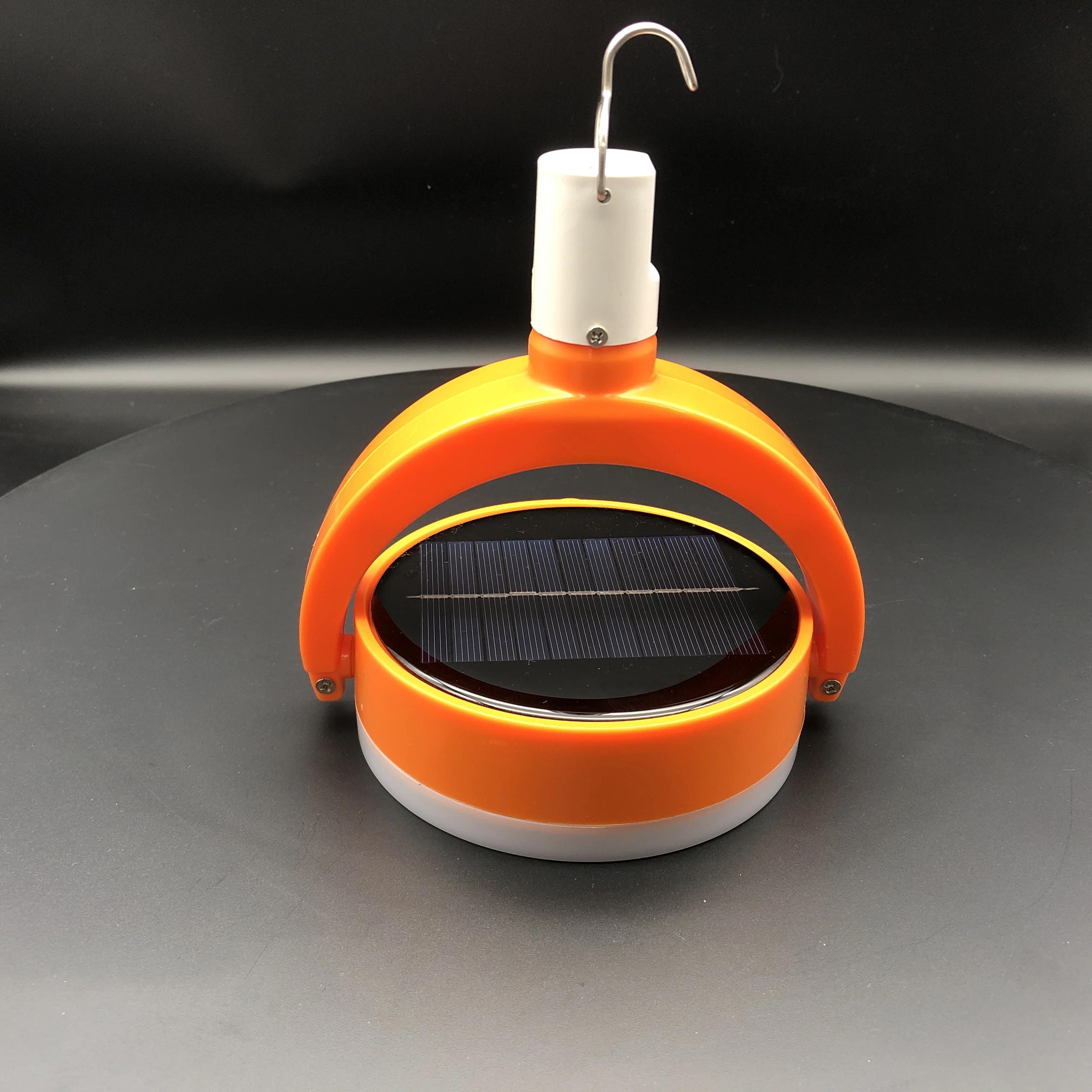 Rotary Fortune Coin Shape Solar Camping Tent Light Rechargeable Outdoor Waterproof Camping Lamp