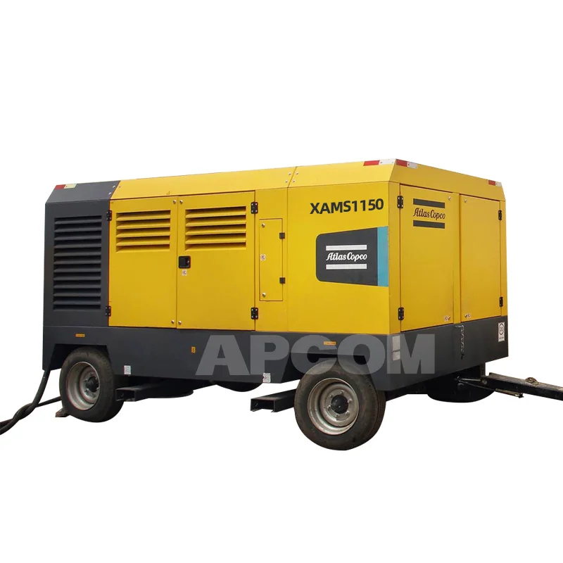 Atlas  Copco XAMS1150 compressor diesel driven 8bar 125psi 30m3 AtlasCopco XAMS 1150 cfm Mobile air compressors