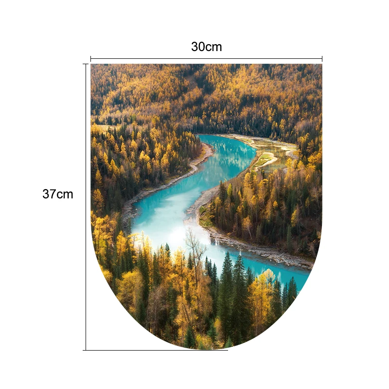 Модная ПВХ наклейка для ванной комнаты, водонепроницаемый чехол на сиденье унитаза, наклейка на унитаз