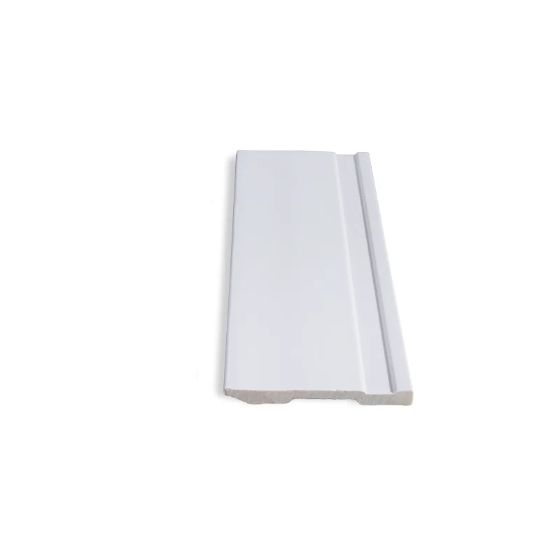 White Board Indoor PS Skirting Boards Modern Design for Hotel Wall Decoration