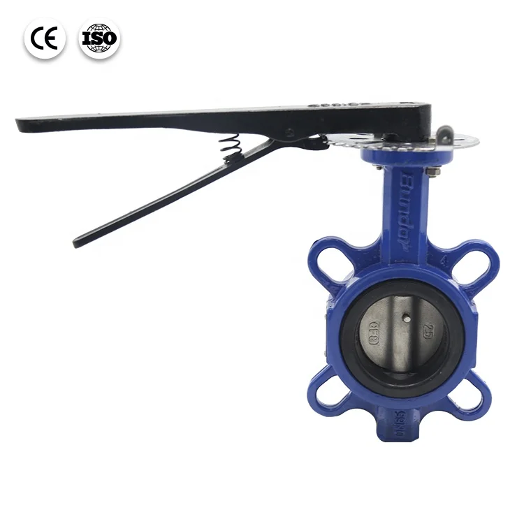 Мягкий клапан-бабочка Bundor DN65 PN10/16 EPDM с рычажным управлением