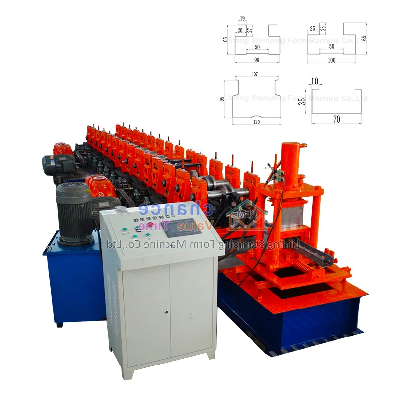LM factory sales automatic shelf racking roll forming machine