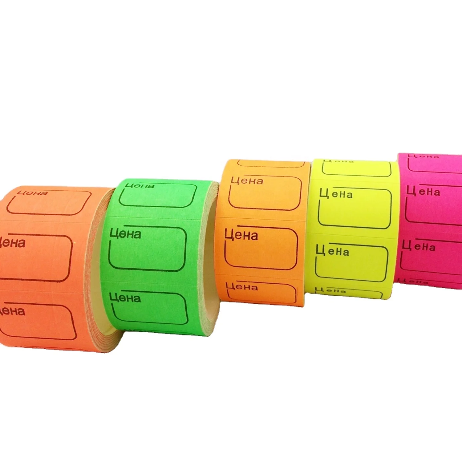 hot selling Kazakhstan price tag color Uzbekistan price label self adhesive price sticker