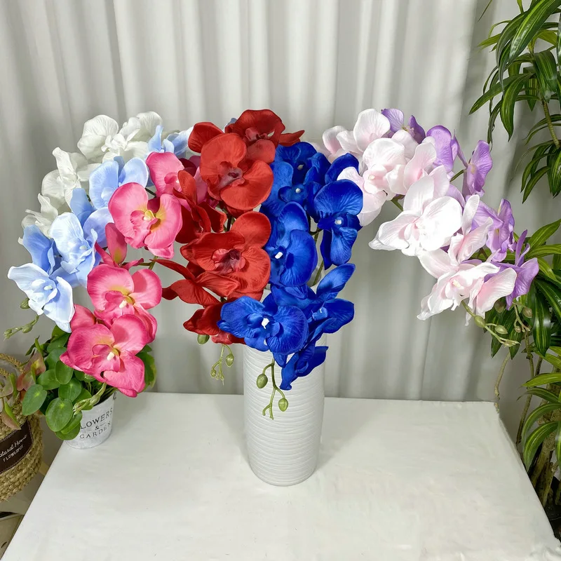 105 CM Artificial Phalaenopsis Orchid Bright Color Real Touch Orchid Flowers Artificial Wholesale