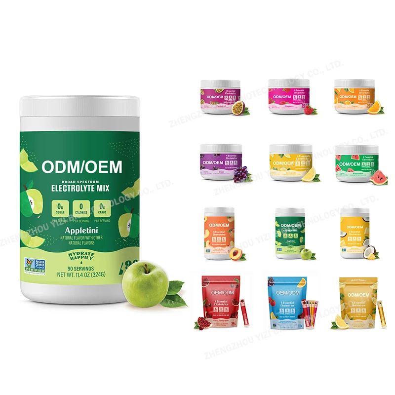 Hydration Electrolytes Drink Powder Vitamins for Hangover & Dehydration Relief and Rapid Rehydration Healthy Supplement OEM