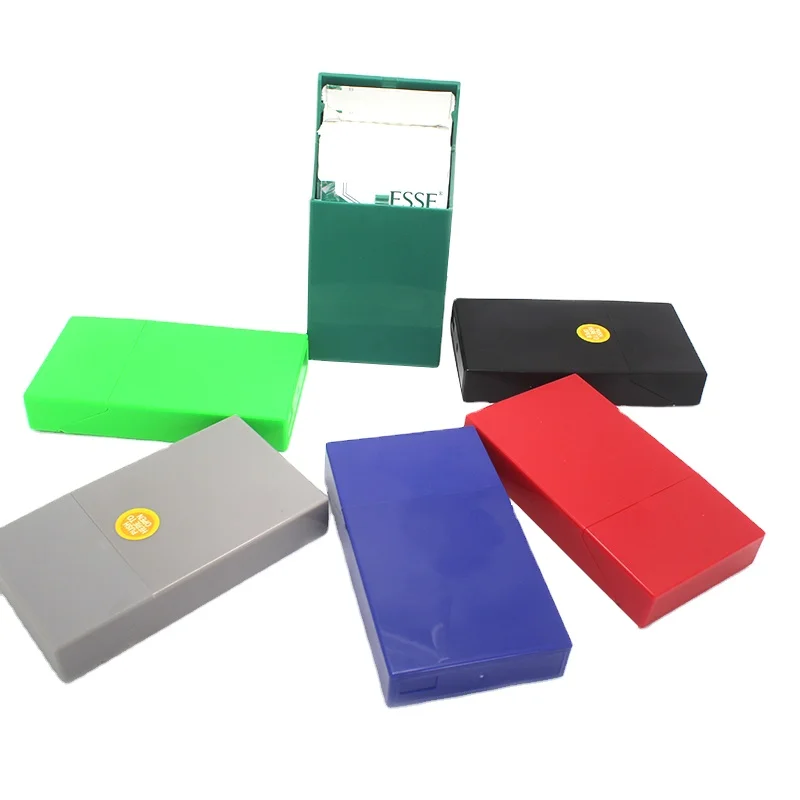 
Custom cheap promotional plastic slim cigarette pack cover personalized brand 100s holds 20 cigarette holder 