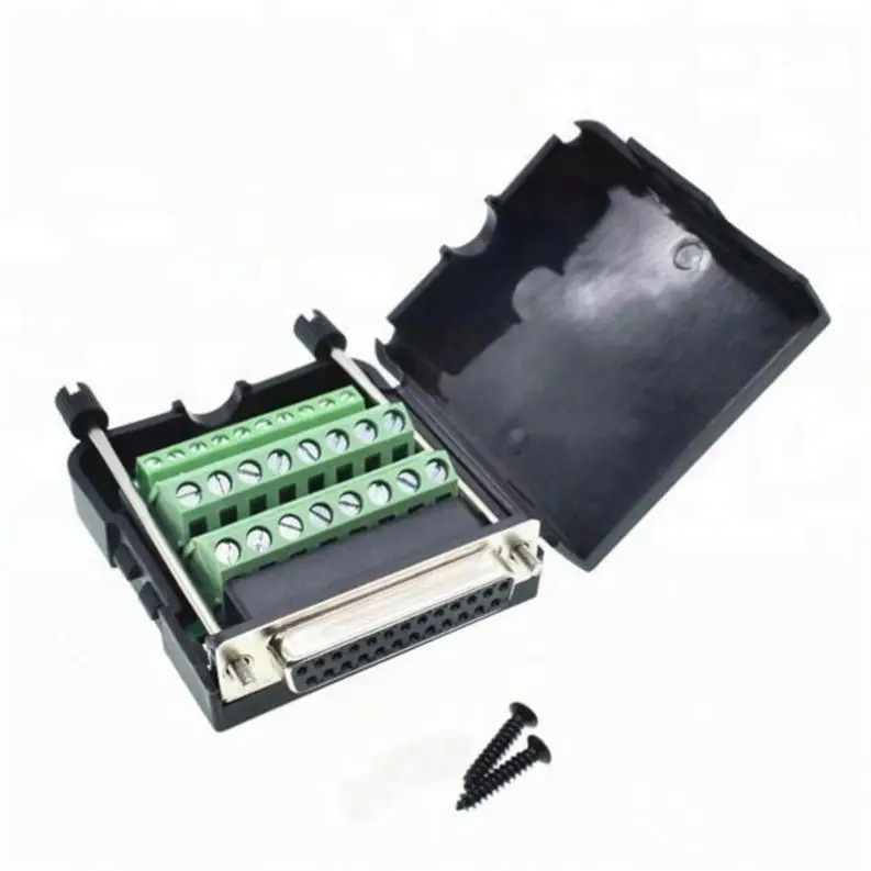 Terminal port Pla ic Cover Data cable 232/485/422 screw DB25 D-SUB female Connectors
