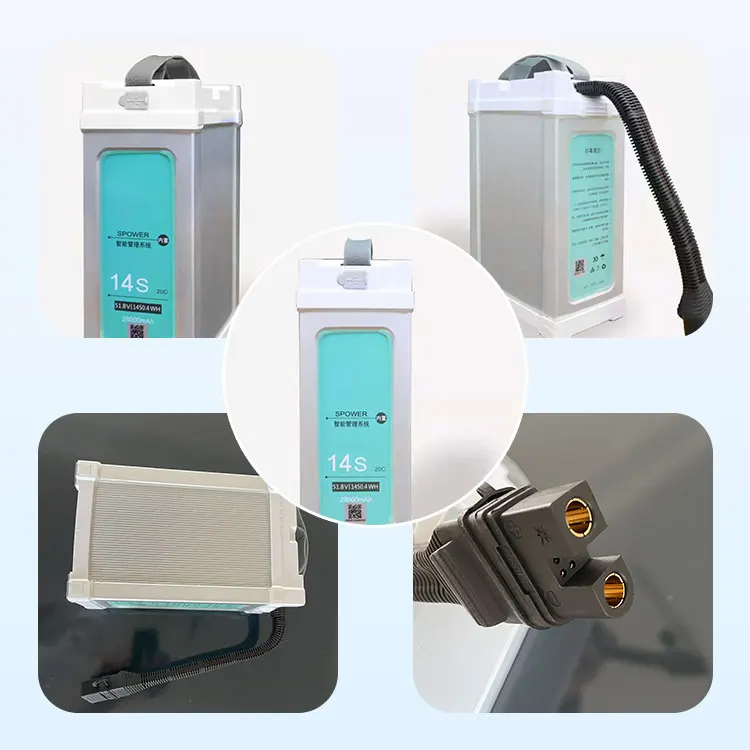 Corrosion resistance 28000mAH Rechargeable Li-ion Battery Pack drone accessories