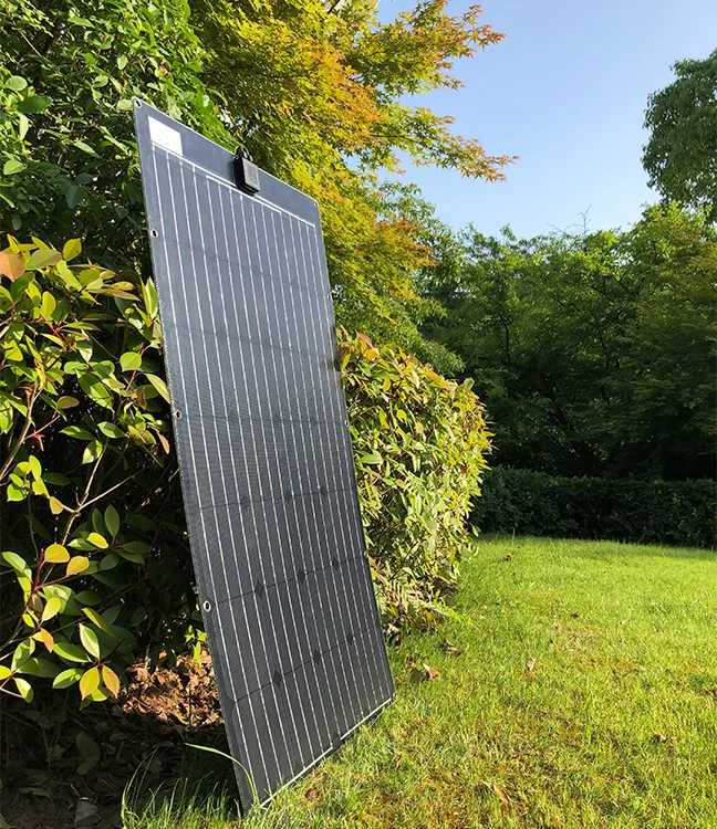 high efficiency 100w semi flexible frameless solar power sun power camping solar panel for RV Boat