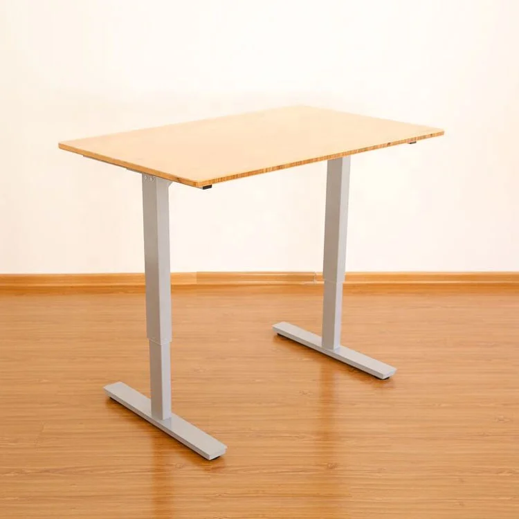 China wholesale sit stand desk dual motor 2 stage stand study table for home office computer desk
