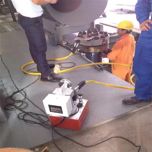 Low Profile Hollow Hydraulic Torque Wrench Hexagon Cassette AF 32-82mm with Quick Coupling Halves