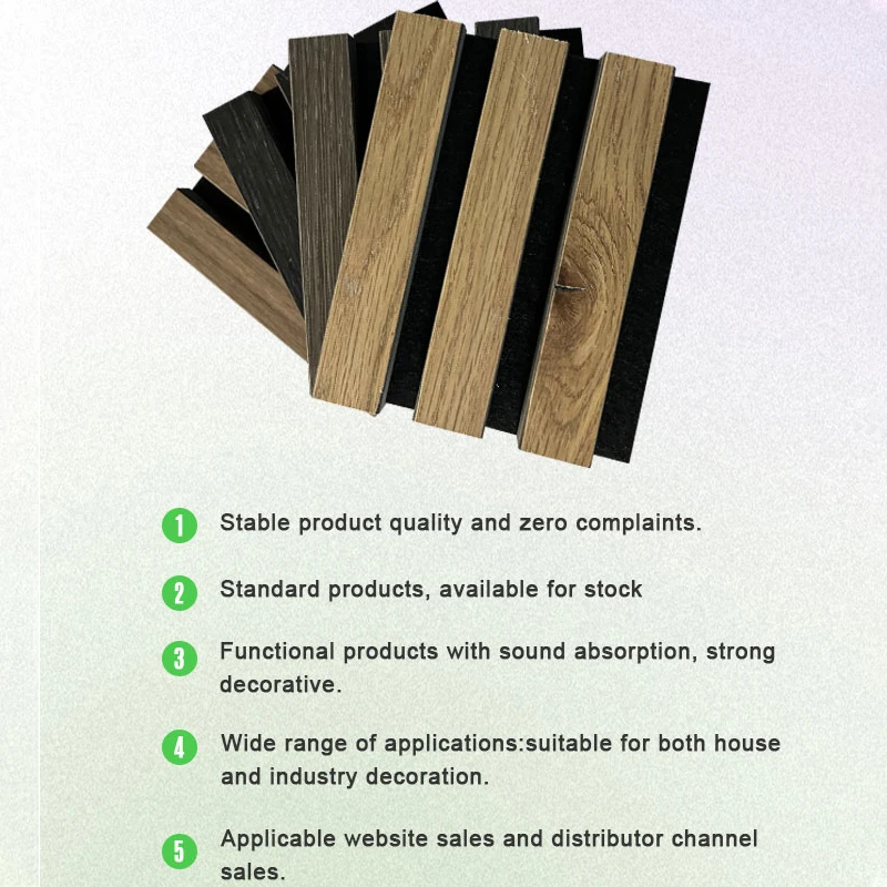 Oak Veneer Slatted Wood Wall Panel Akupanel Veneer Acoustic Slat Panel Wooden 240cmx60cm