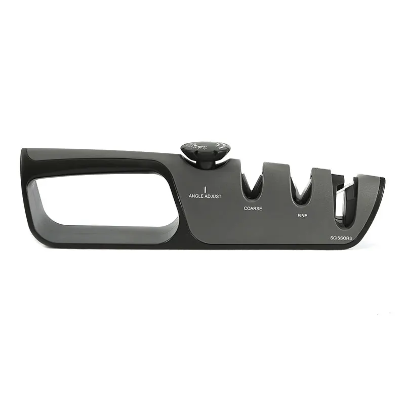 Three Stages Sharpener Carbide Ceramic in Sharpening Angle from 14 to 24 Degree Kitchen Knife Set and Scissor Sharpening knife s