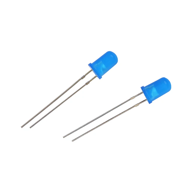 Juhong Factory epistar chip F5 5mm Round Lamp LED Blue Diffused Through Hole Light Emitting Diode Lighting Free samples