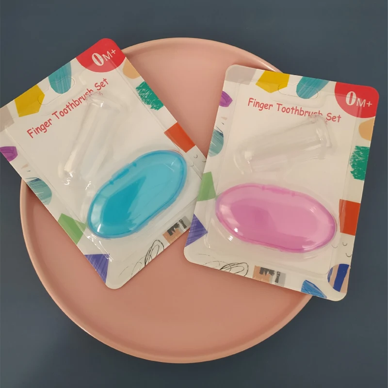 Blister Box Packaging Baby Pets Finger Toothbrush Brush