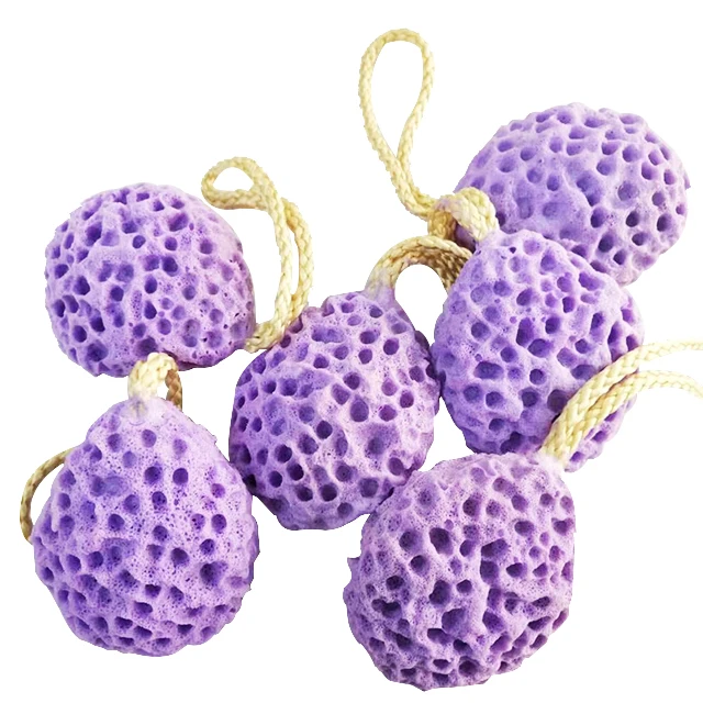 2pcs Wash Ball & 1 Amber Pearl Rose Soap Bath Shower Gentle Body Exfoliating Loofahs Cleaning Body Sponge for Women Men Kid