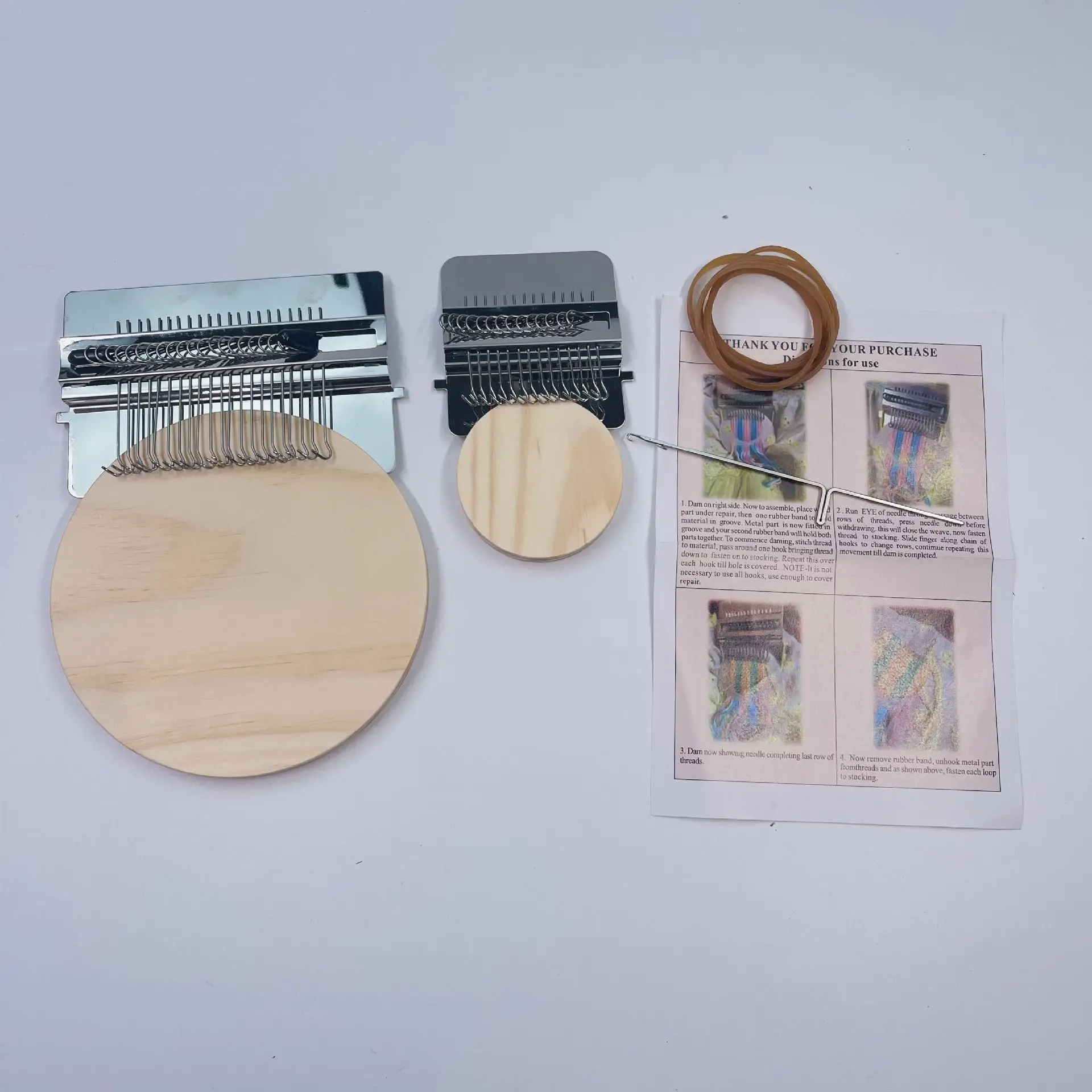 Darning Loom Speedweve Type Weave Tool Convenient Weaving Loom Kit Beginners Quickly Mending Jeans Repair Holes DIY Arts